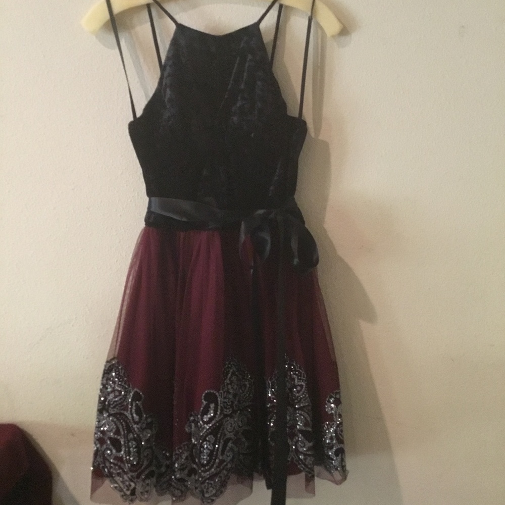 Girl’s Designer Party Halter Dress with Tulle Petticoat